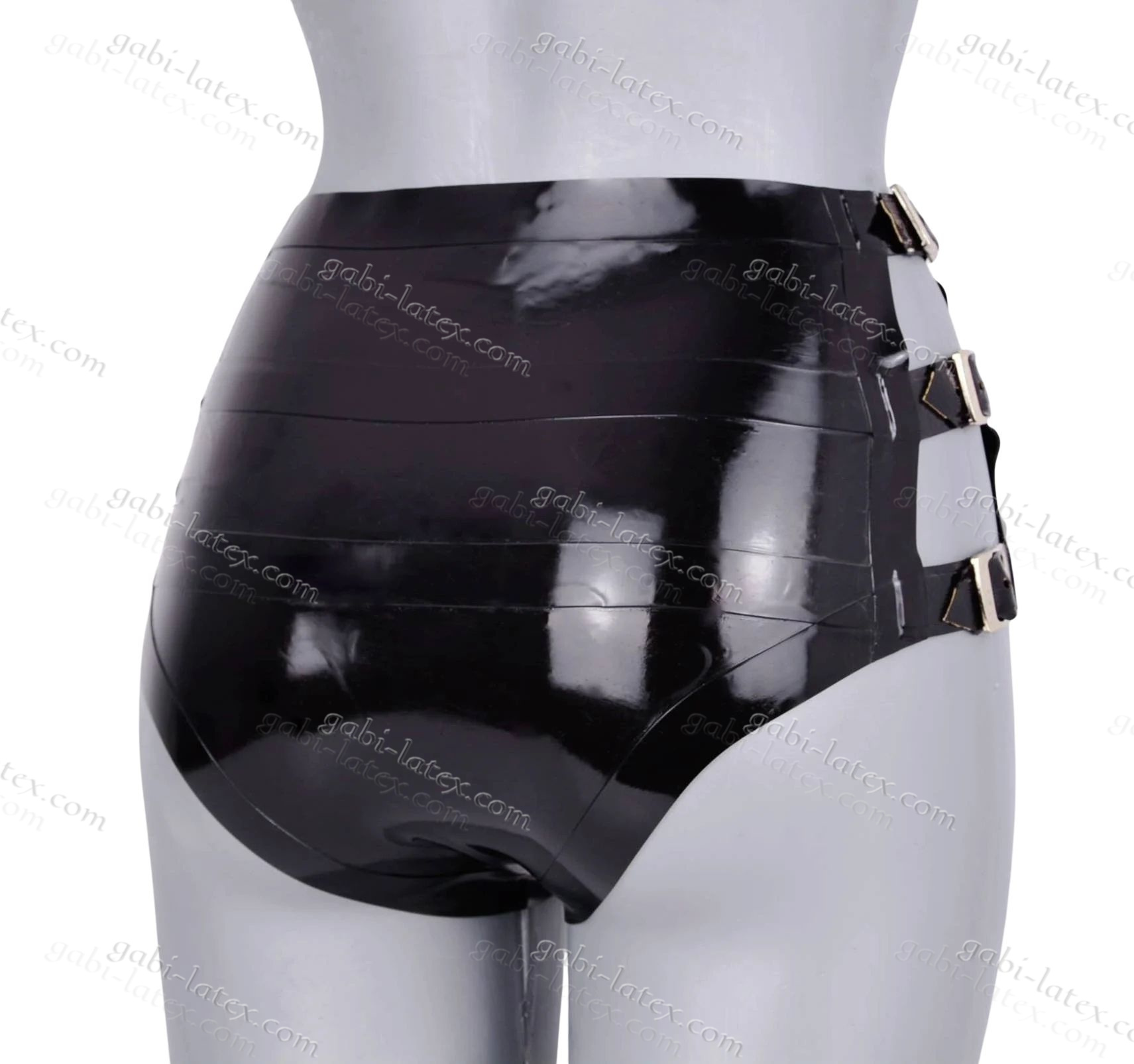 Men's Latex BDSM Panties with Tubes - Image 3