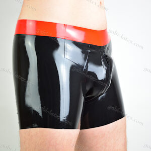 Latex boxers with zipper and penis compartment – ​​Fetish rubber Latex