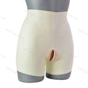 Tight Latex Fetish Shorts with Artificial Vagina