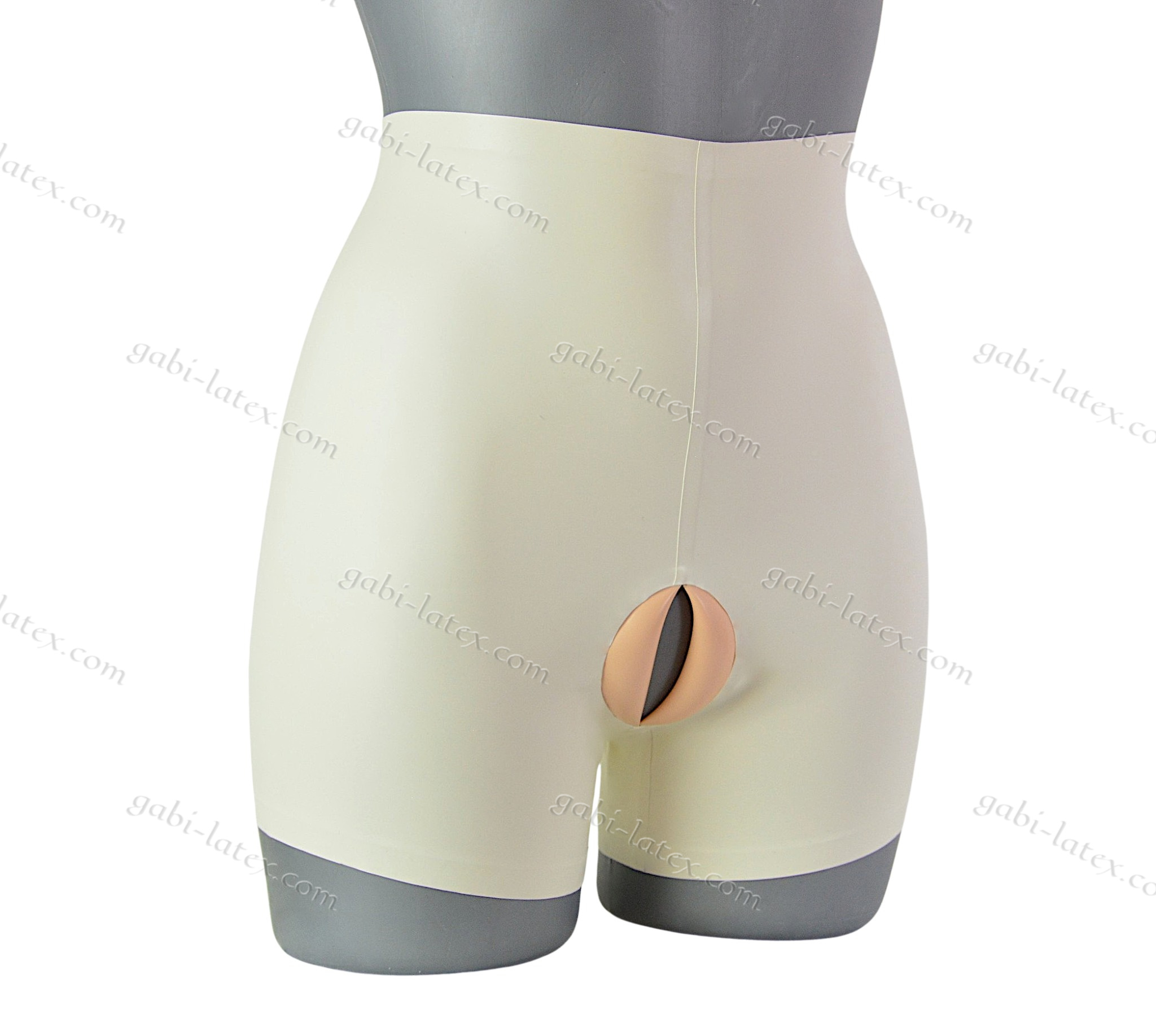 Tight Latex Fetish Shorts with Artificial Vagina