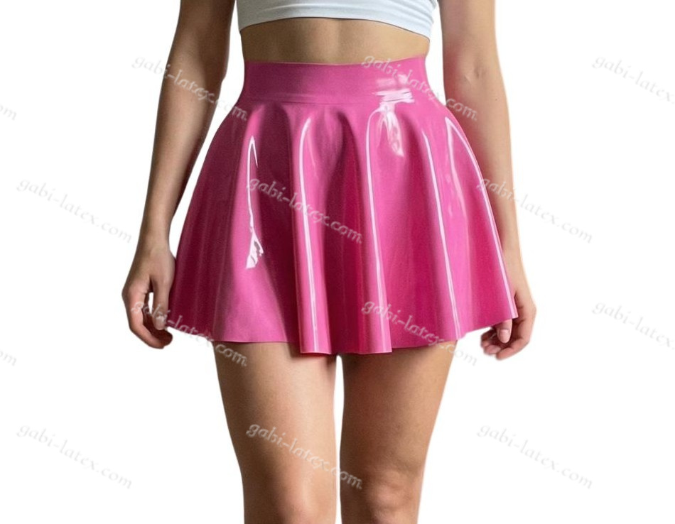 LOLITA flared latex skirt