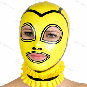 Latex Rubber Mask with Ruffles
