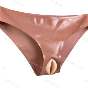 Latex panties with vagina